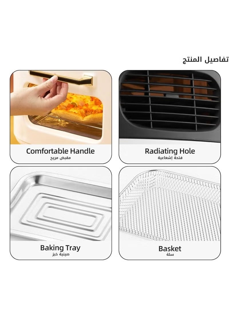 SILVER CREST 15L Digital Air Fryer Oven – AF-15 | One-Touch LCD Panel, 1400W Power - Image 4